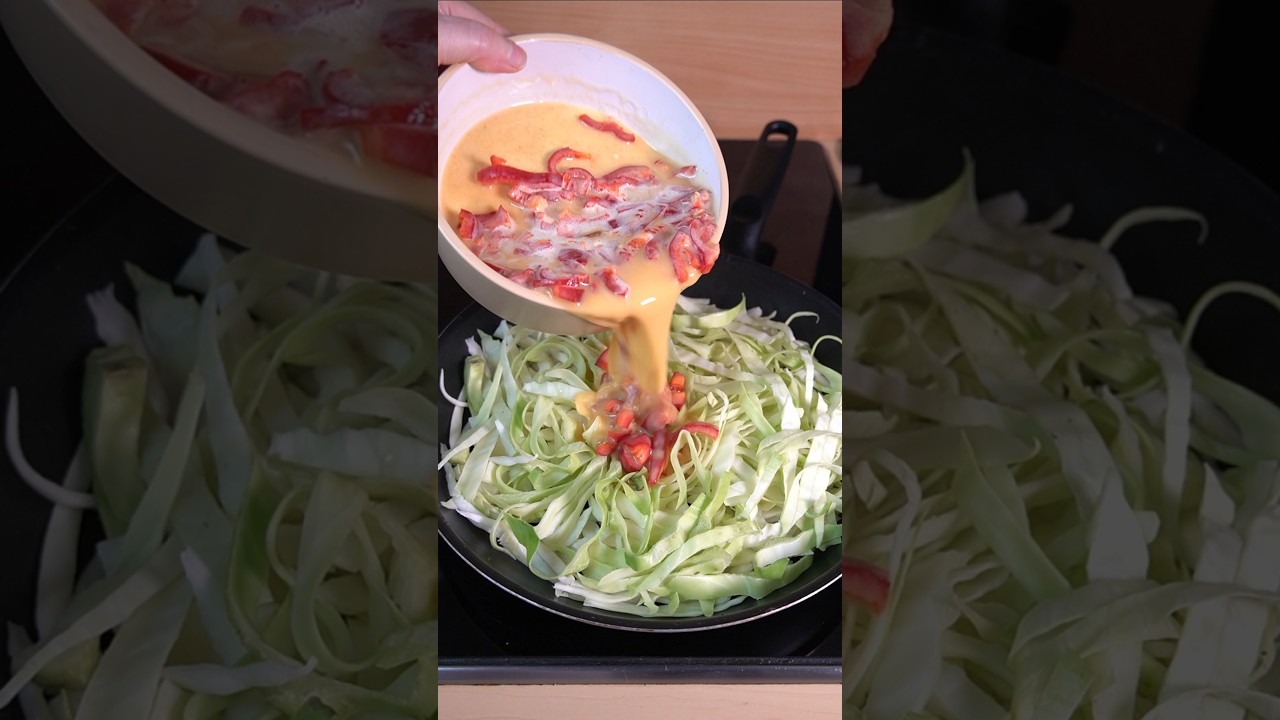 Никогда еще капуста не была такой вкусной. Вы когда-нибудь так готовили!! Картофель. Яйцо. Лук. Сыр.