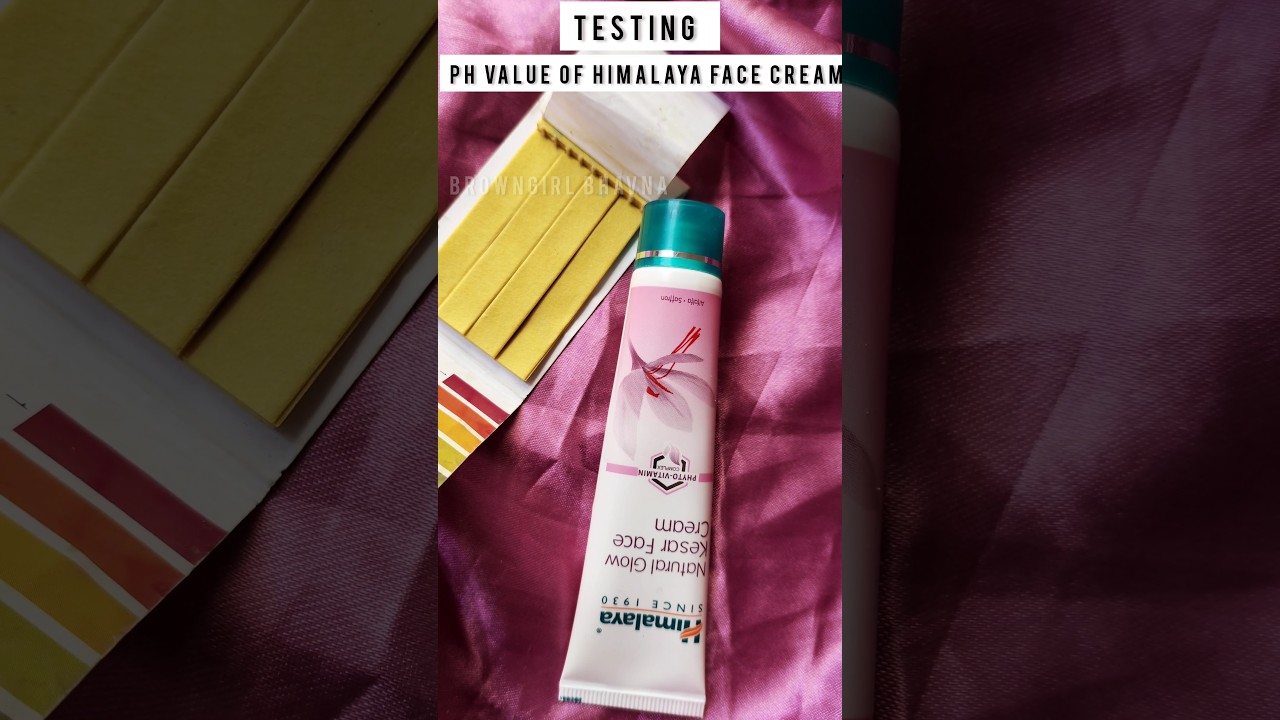 OMG 😱 pH value of Himalaya Face cream 🤯 #skincare #ph #ytshorts #trending #shorts #viral