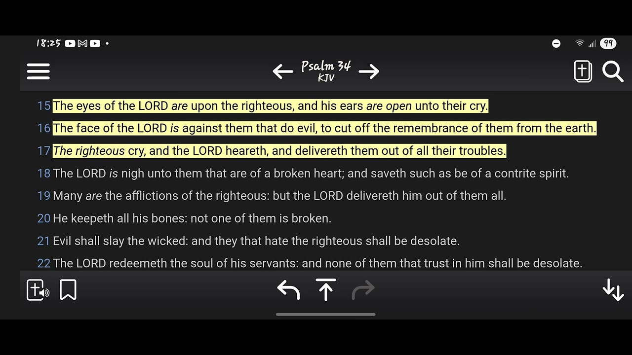 The eyes of the LORD are upon the righteous