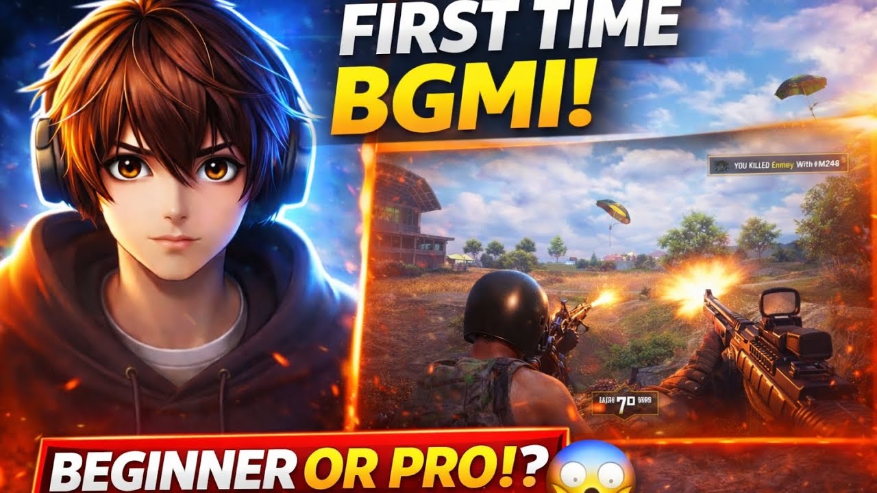 Playing first time bgmi unique video #bgmi fully enjoying video