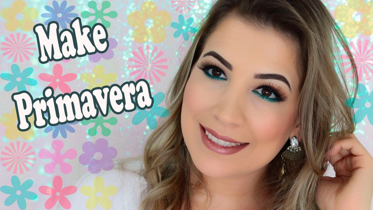MAQUIAGEM PRIMAVERA OLHO BRONZE COM TOQUE DE COR