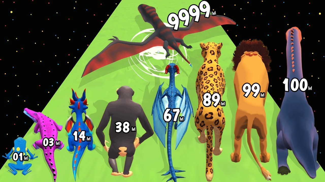 Animal Dom Evolution Run - Level Up Animal Max Level Gameplay