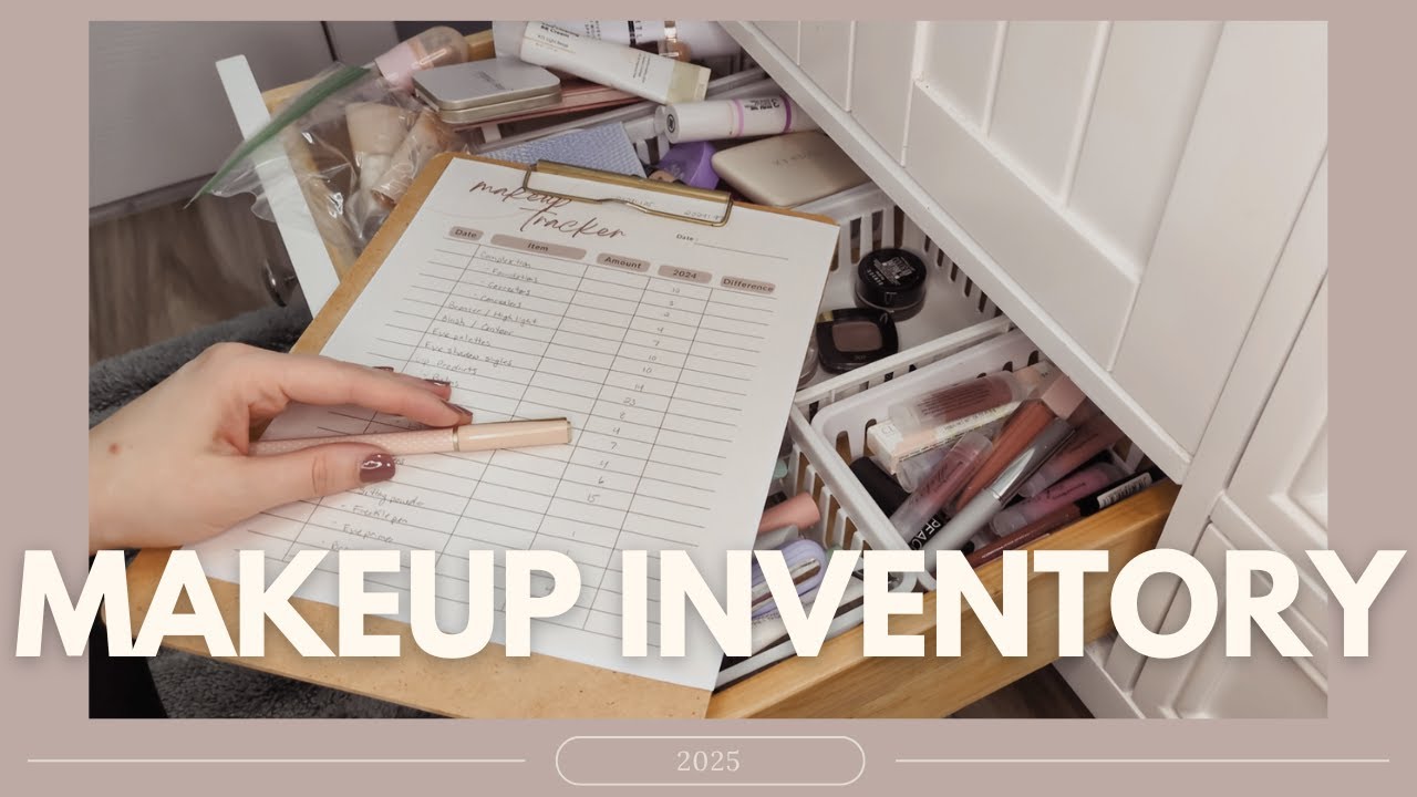 Makeup Inventory 2025 | Counting all my makeup!