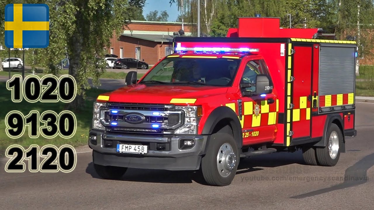 Ford rescue + Chevy ambulance responding utryckning Borlänge [SE | 5.2023]