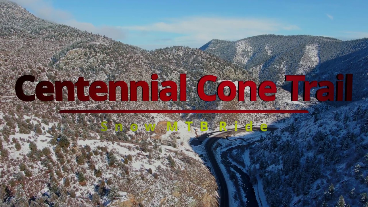 Mountain Biking Centennial Cone Trail in snow! Clear Creek, CO