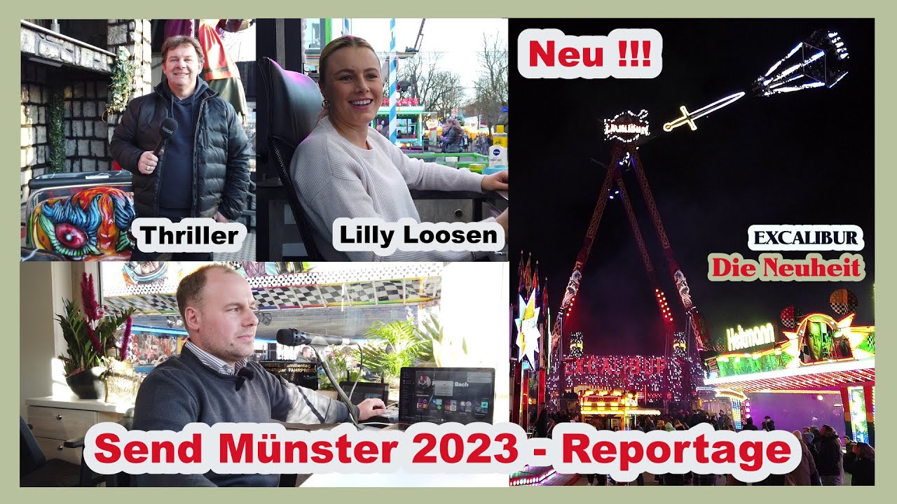 Reportage Send Kirmes Münster 2023 - Neu! Excalibur - mit Lilly Loosen - Thriller und mehr
