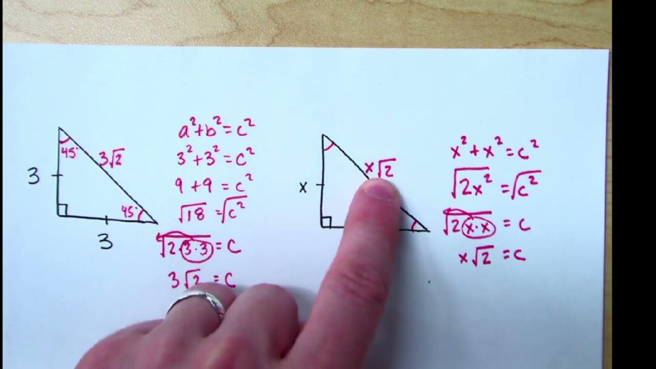 Geometry 9.2 Notes - Special Right Triangles