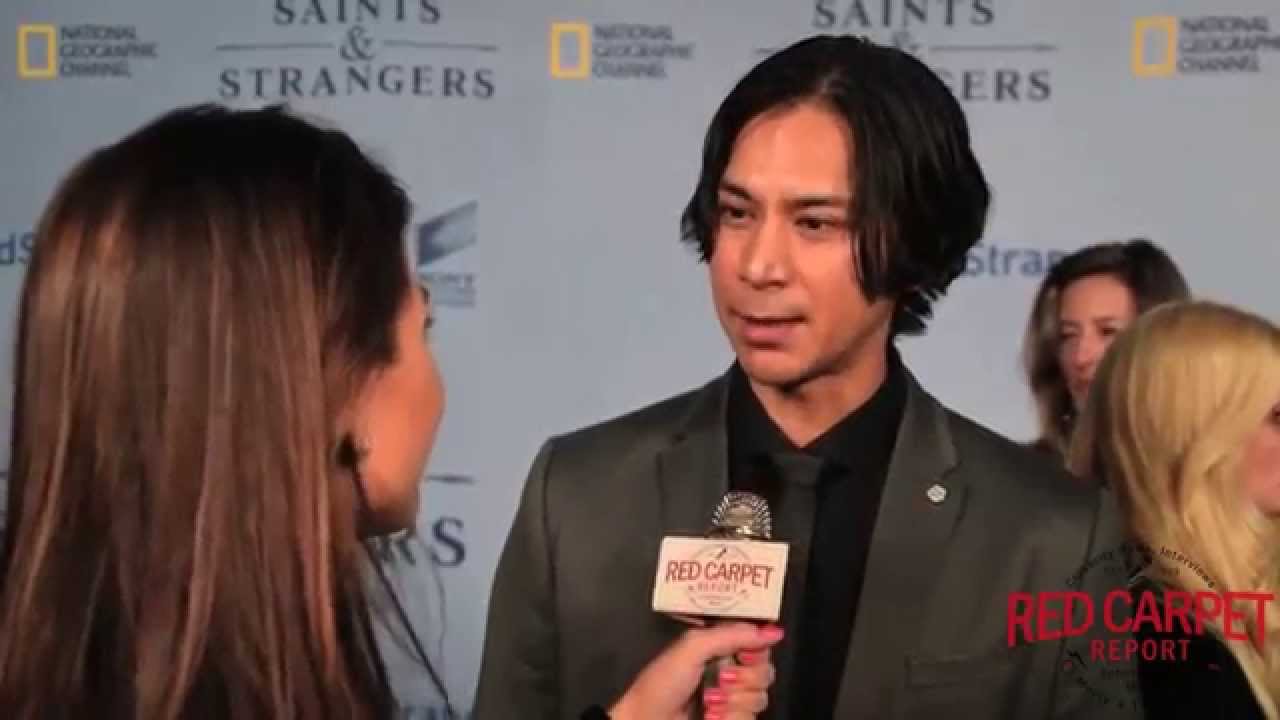 Kalani Queypo at the World Premiere of NatGeo's Saints & Strangers #SaintsandStrangers #NATGEO