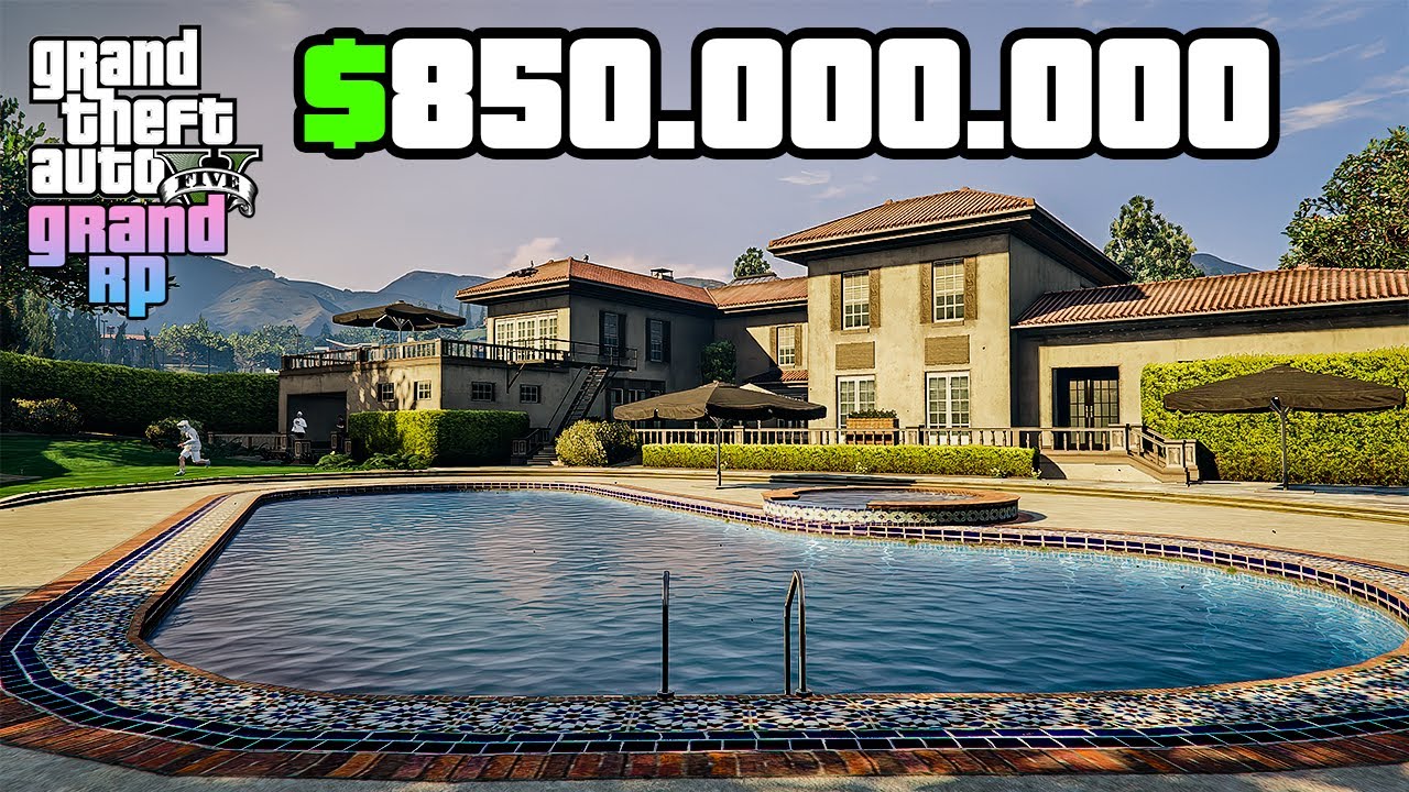 GTA 5 GRAND RP DE 850 MİLYON DOLARA YENİ MALİKANE ALDIM ! (YENİ DNZY AİLE EVİ)