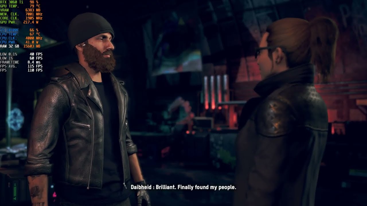 Watch Dogs Legion - i5 10400F - RTX 3060 Ti - 32 GB RAM