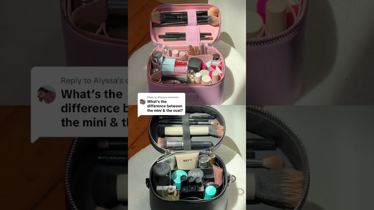 The difference between our Oval Toiletry Case and Mini Vanity Case 🫶 | ETOILE | Makeup Bag