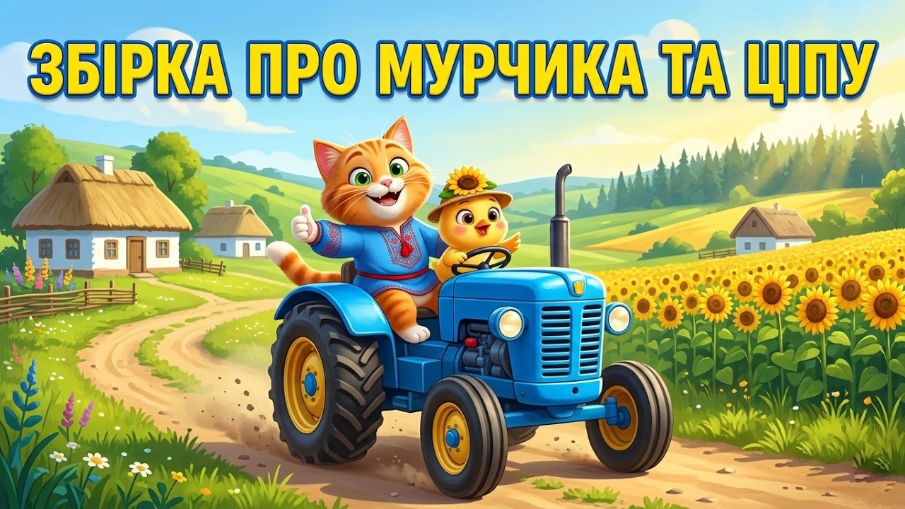 😻 Мурчик і Ціпа 🐣— Збірка мультиків про дружбу, пригоди та веселощі | Дитячі пісеньки українською