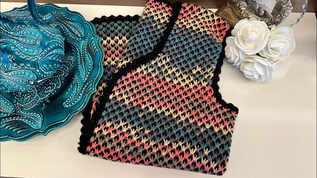 ÇITI PITI YELEK YAPILIŞI🌸3.BÖLÜM #handmade #örgü#çıtıpıtıyelek#yelekyapılışı