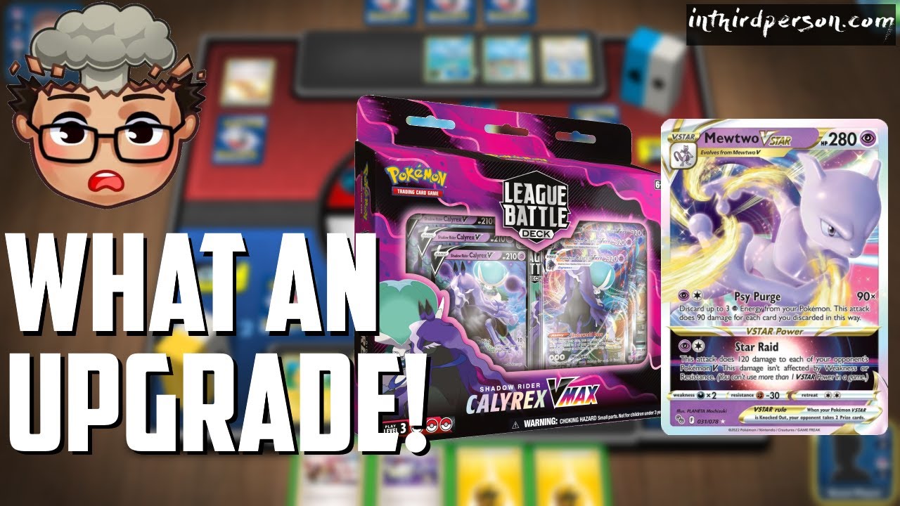 Upgrade Your Shadow Rider Calyrex VMAX League Battle Deck with Mewtwo VSTAR!