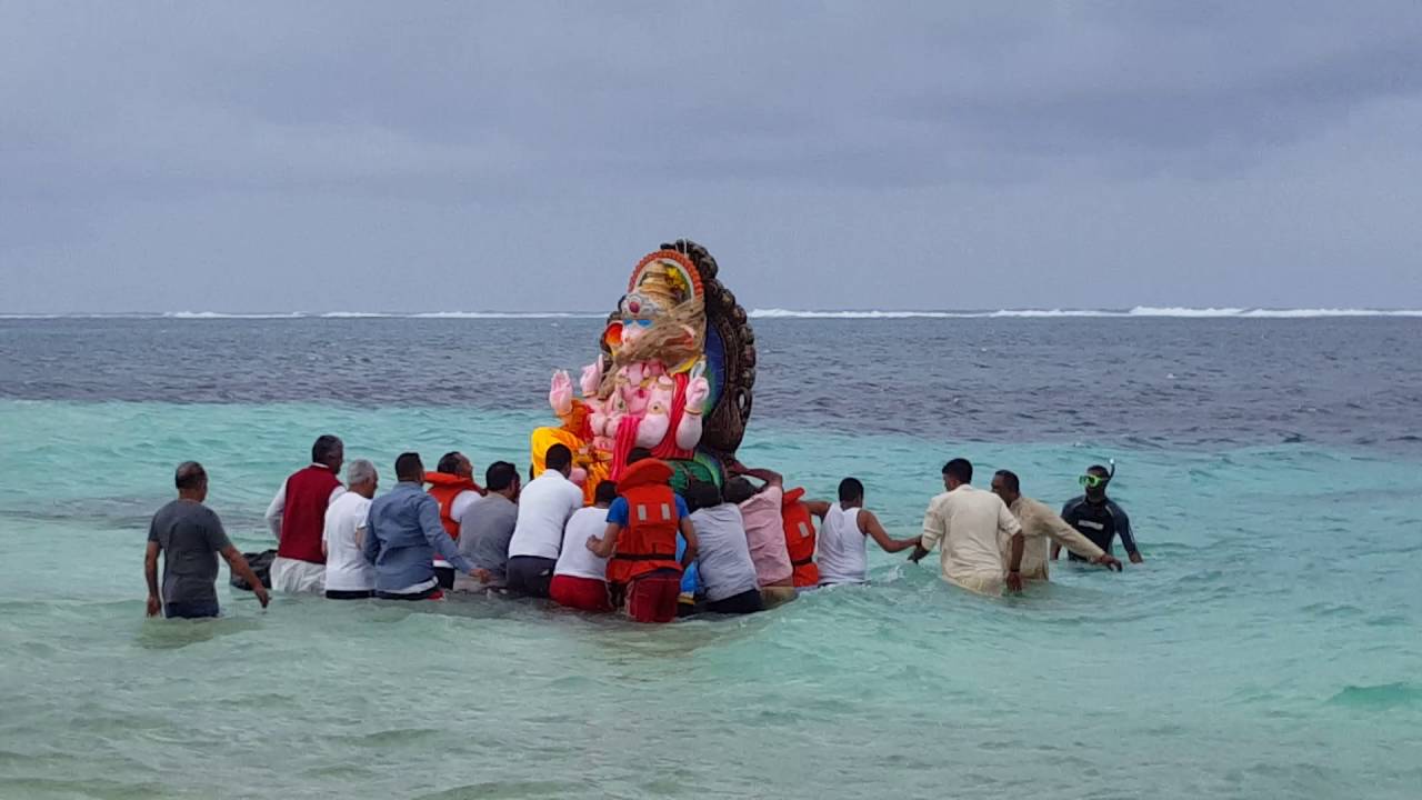 Ganesh Visharjan at BelMare , Mauritius.