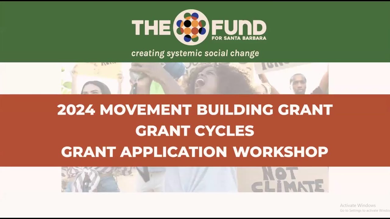 Movement Building Grant Application Workshop