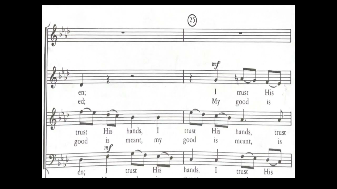 On God and Not On Human Trust with notation