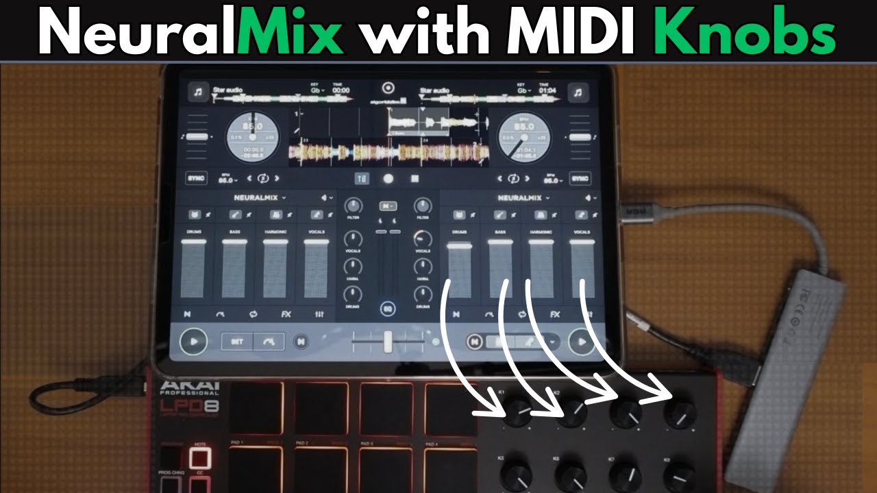 Djay Pro Mapping: Neural Mix with MIDI Knobs 2025