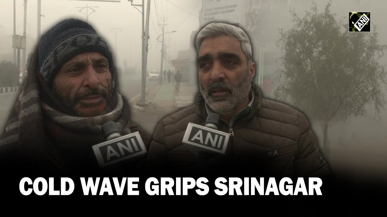 J&K: Cold wave grips Srinagar; fog reduces visibility on roads