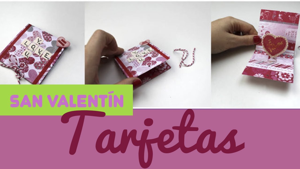 ❤️❤️ TOP IDEAS de TARJETAS de SAN VALENTIN ❤️❤️ - Manualidades de postales para el 14 de febrero