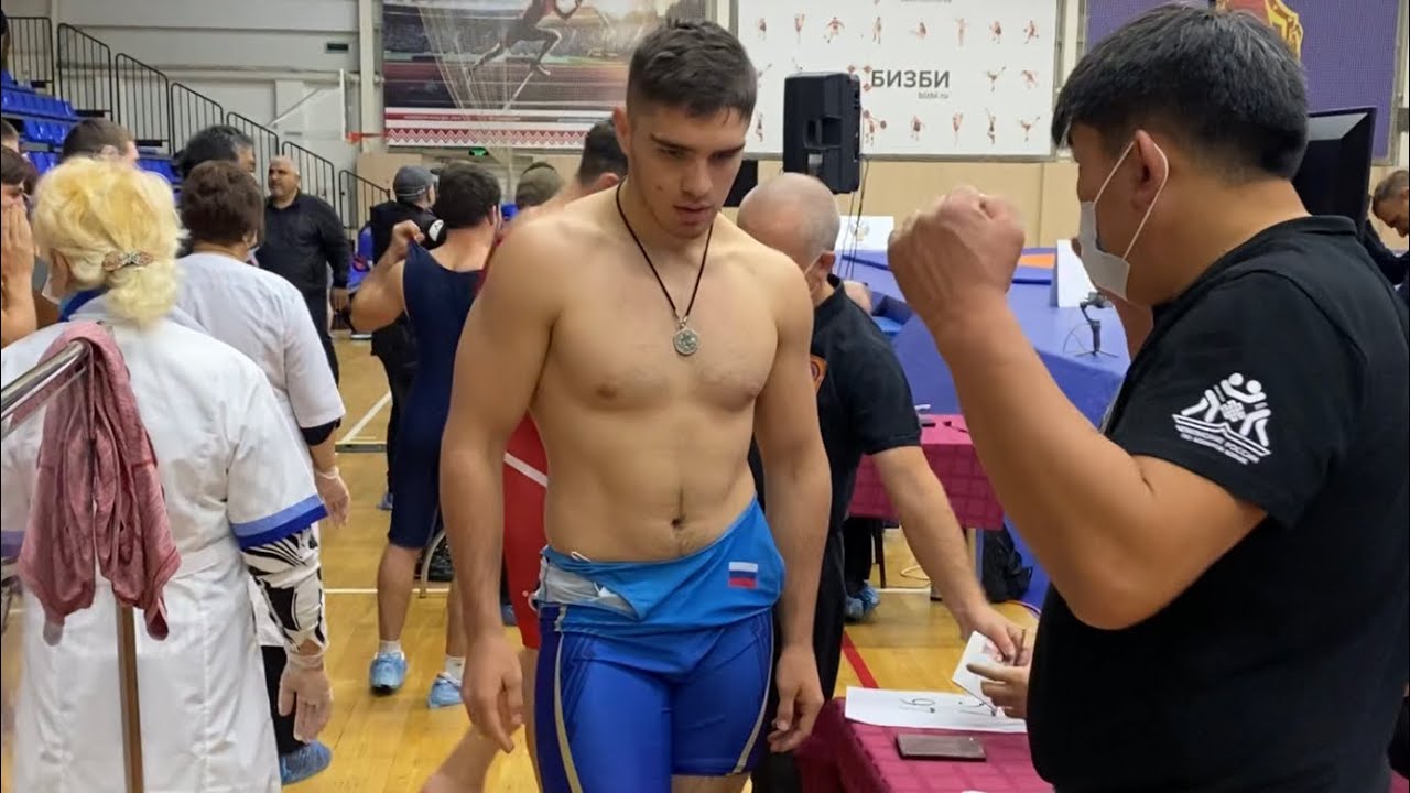 Взвешивание борцов 97 кг Первенство России U24