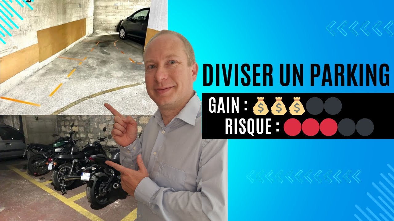 Stratégie : diviser un parking pour multiplier les locataires | Gain : 💰💰💰⚫️⚫️ | Risque : 🔴🔴🔴⚫️⚫️