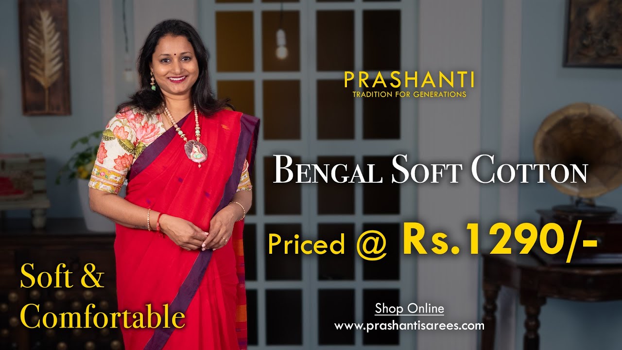 Bengal Soft Cotton Sarees | Prashanti | 06 Feb 2024