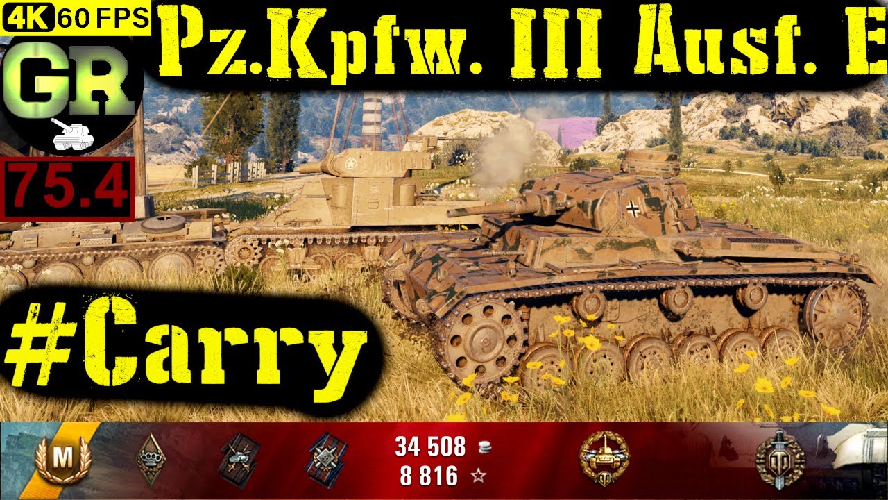 World of Tanks Pz.Kpfw. III Ausf. E WoT Replay - 11 Kills 1.7K DMG(Patch 1.4.0)