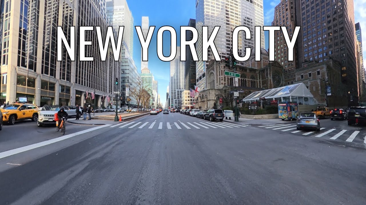 4K New York City Drive | Midtown Manhattan