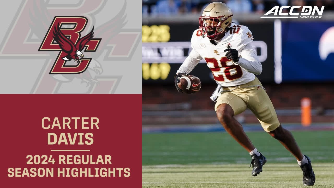 Carter Davis 2024 Regular Season Highlights | Boston College Defensive Back