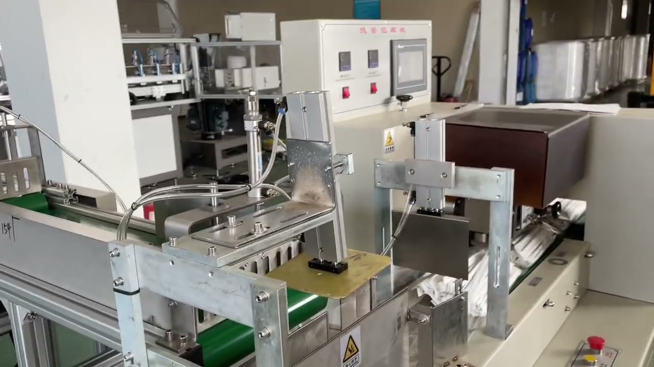 4 servo control single packing+group packing machine for Thailand client