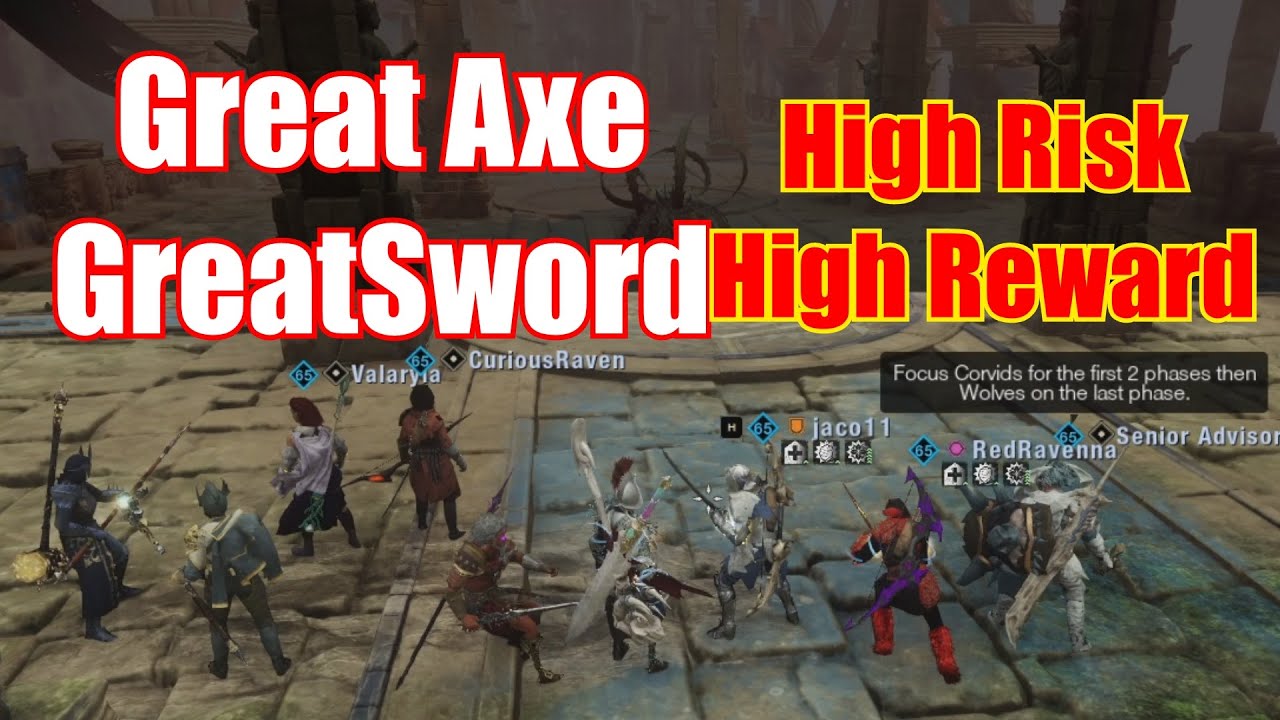 Hive of Gorgons with Great Axe & Greatsword Meta Build New World Aeternum