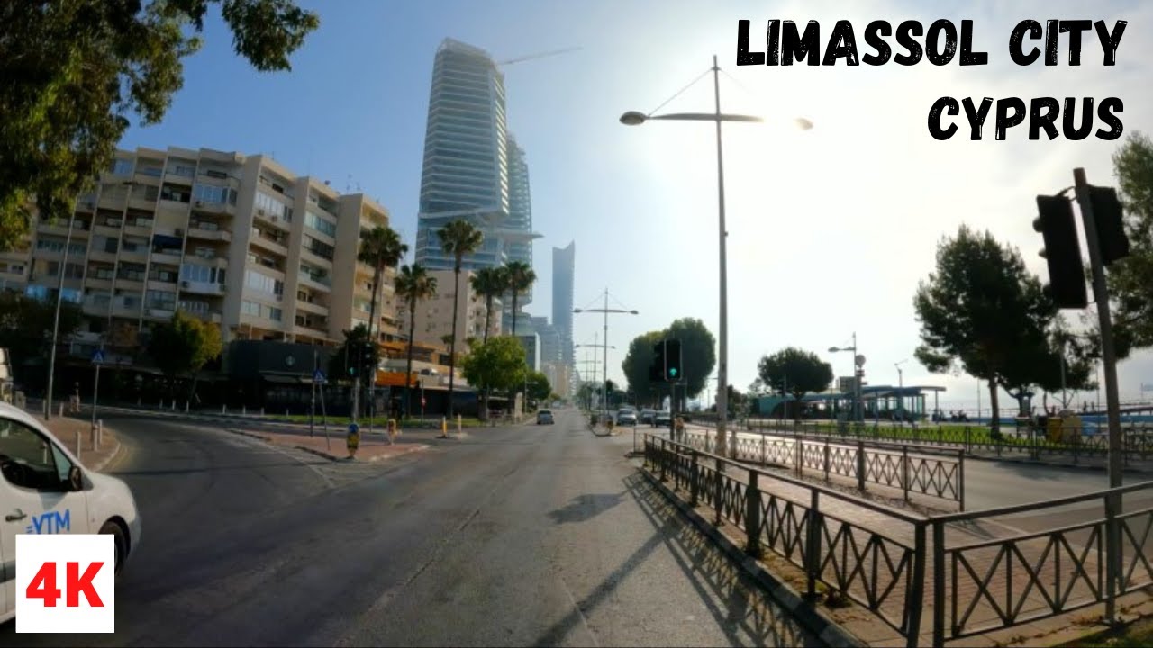 Early Morning Drive in Limassol City CYPRUS 🇨🇾 4K (60fps)