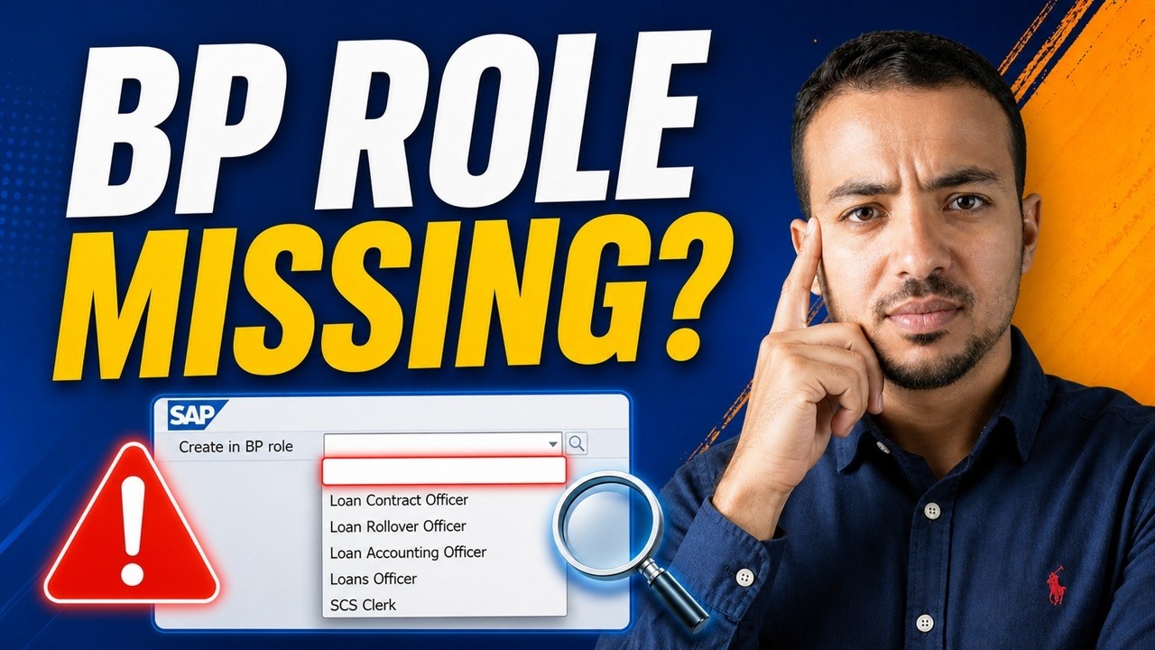 Business Partner Role not found in Transaction BP - SAP S/4HANA Tips