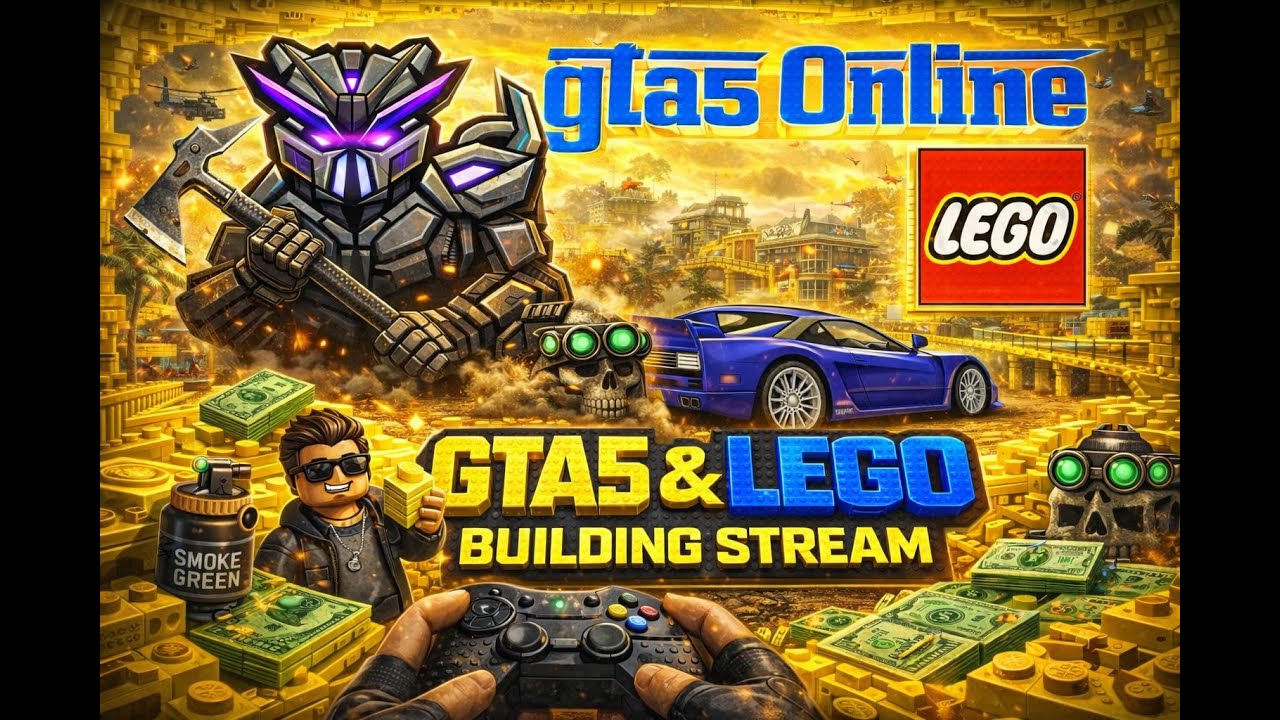 🔴Live now🔴 Lego Build and GTA5online
