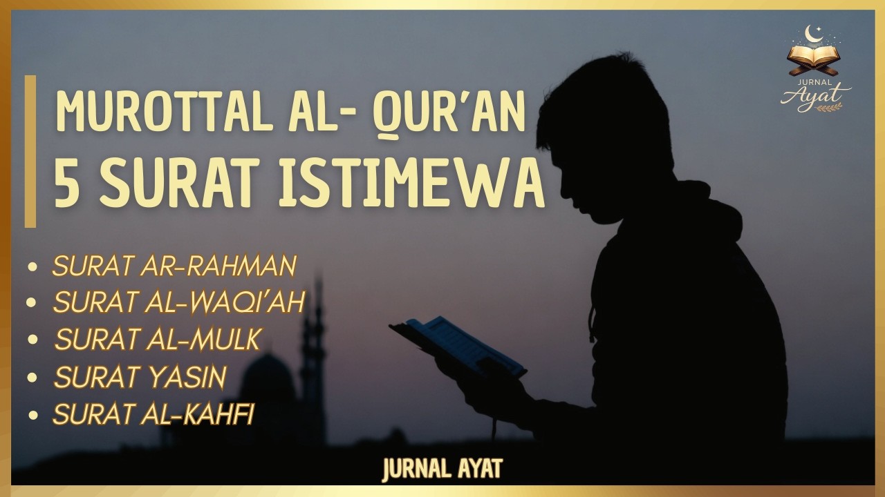 Murottal Merdu Surah Al-Mulk, Al-Waqiah, Ar-Rahman, Yasin, & Al-Kahfi | Bacaan Qur’an Penyejuk Hati