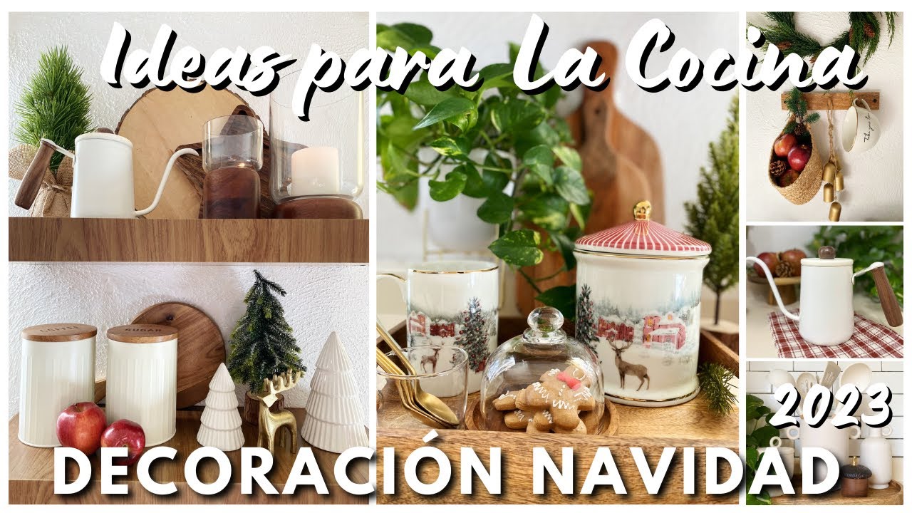 ASÍ DECORE MI COCINA PARA NAVIDAD ♥️House Tour Navideño 2023🎄Ideas para la sala , cocina y comedor