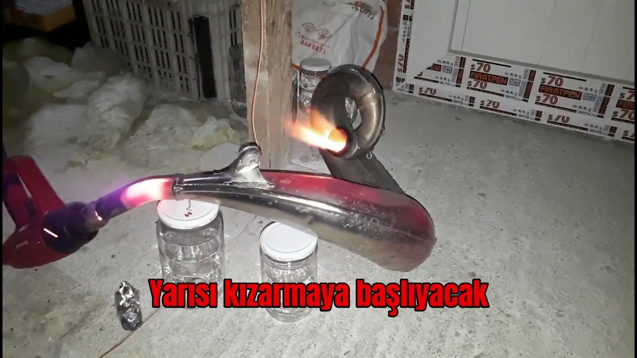 2 zamanlı egzos temizleme... (2 t pipe clean.) ktm exc sixdays husqvarna gasgas enduro pipe