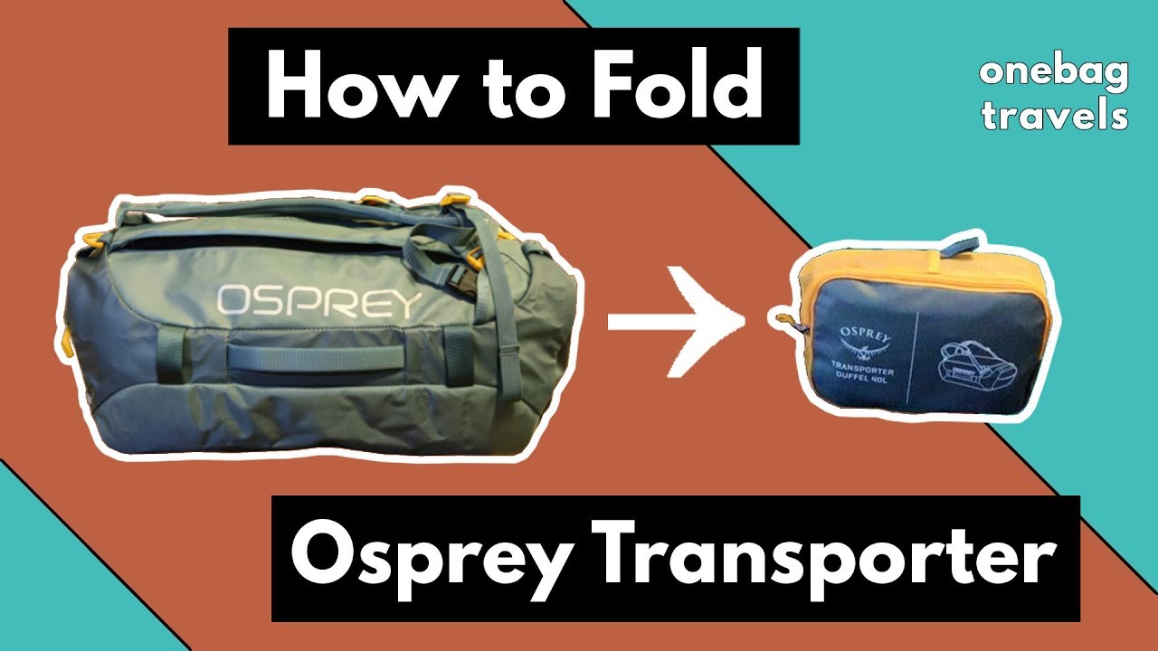 How to Fold Osprey Transporter Into Original Pocket