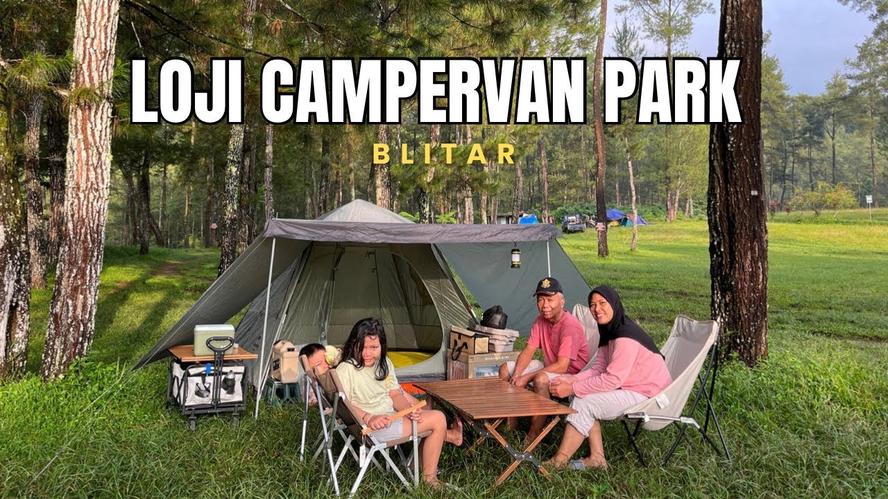 Camping Keluarga di Loji Campervan Park Blitar | Syahdu tanpa listrik