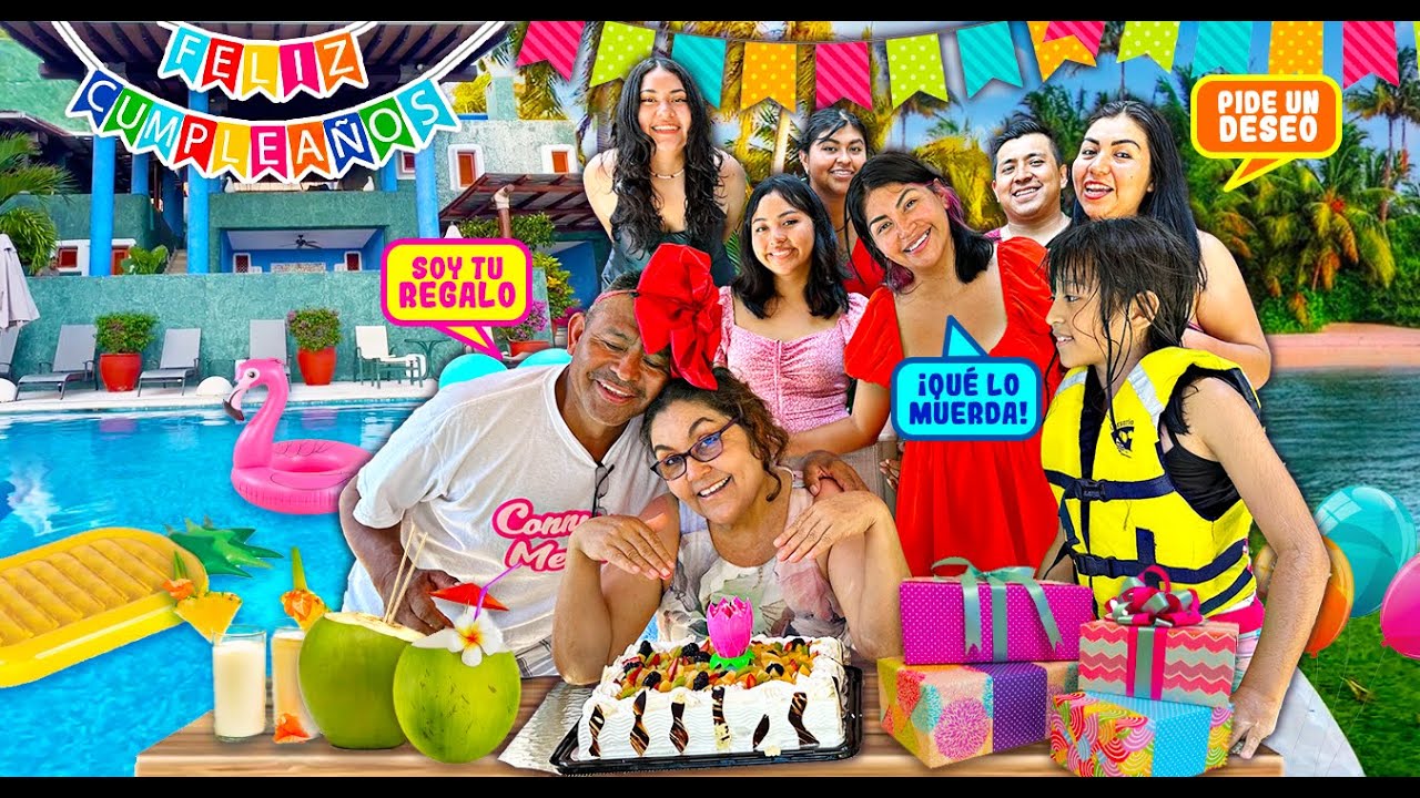 Un cumpleaños en La Playa 🏝️ ¡Sorpresa Para mi Mamá! 🎂🍰