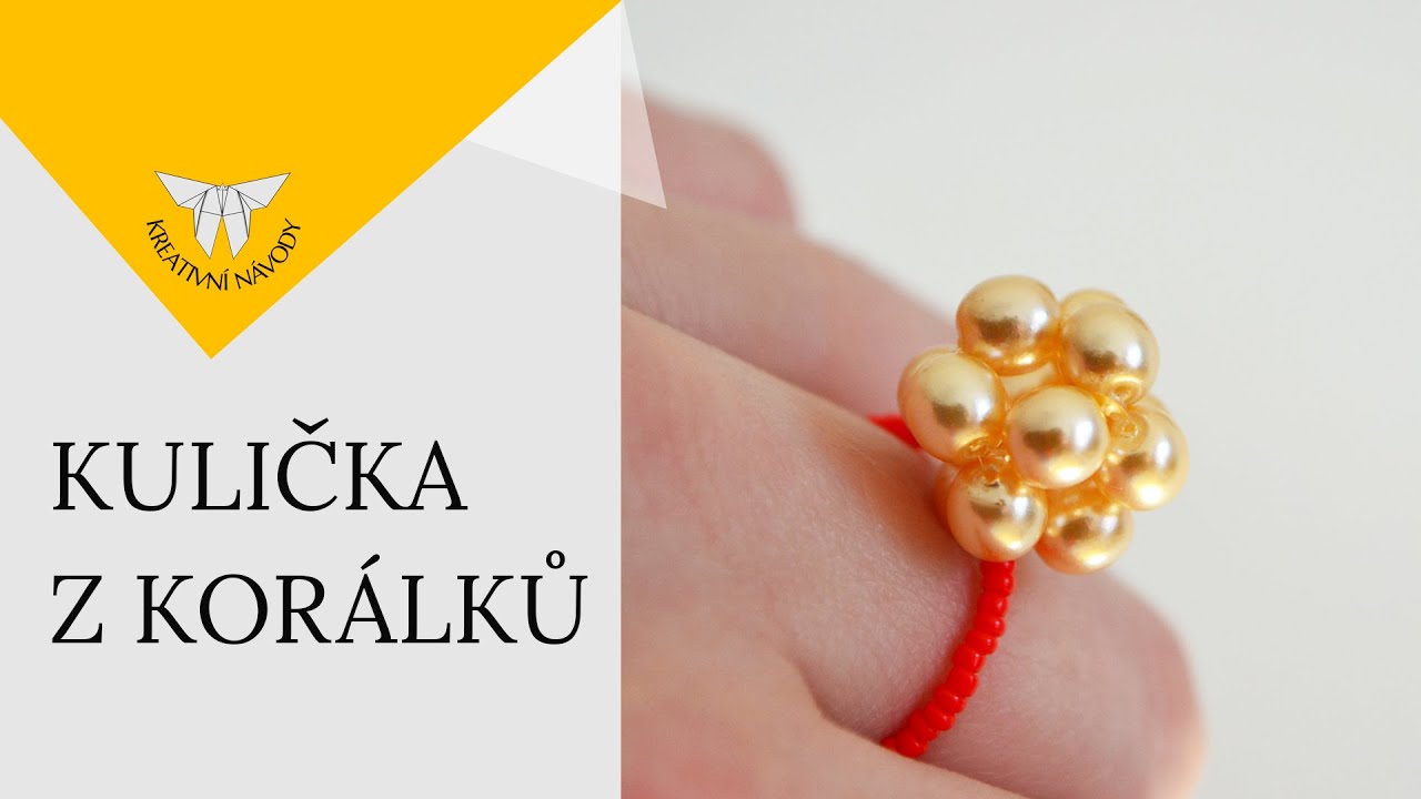 Kreativní návody   Kulička z korálků