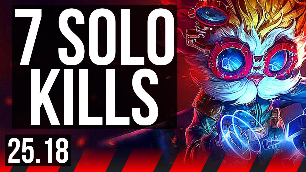 HEIMERDINGER vs VOLIBEAR (TOP) | 7 solo kills | KR Master | 25.18