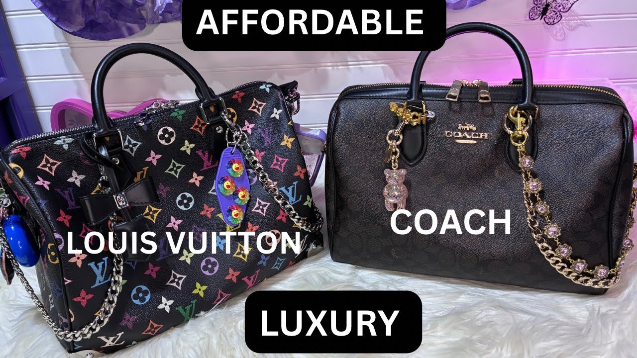 AFFORDABLE LUXURY COACH LARGE ROWAN LET’S TALK ABOUT SAME STYLE BAGS DIFFERENT LOGOS 