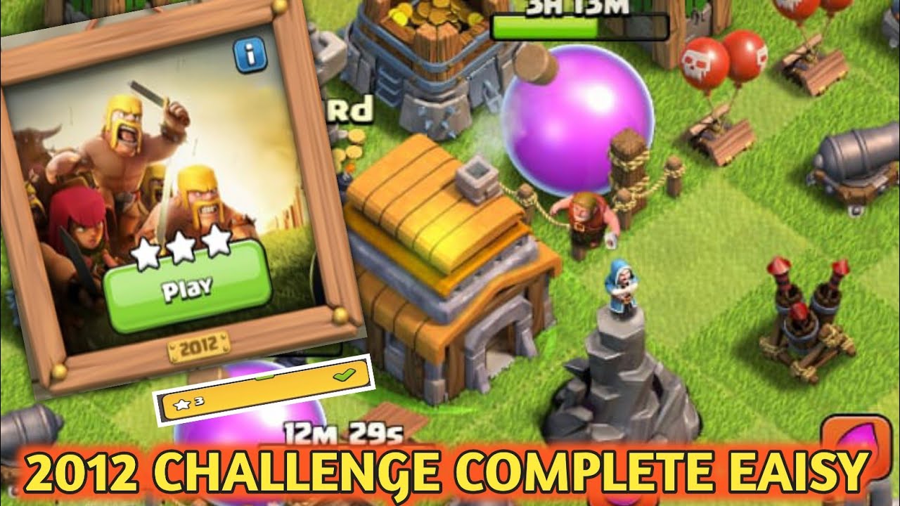 How to complete 2012 challenge || coc || Alpha ep
