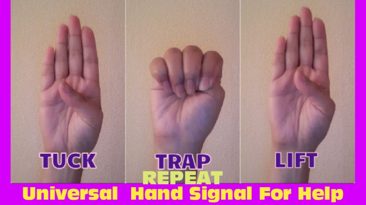 Universal Hand Signal For Help|Emergency Hand Signal|How do you signal when you've been kidnapped?