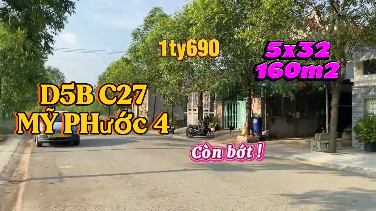 Đất mỹ phước 4, 5x32 160m2 | Gần DA2, VD4 