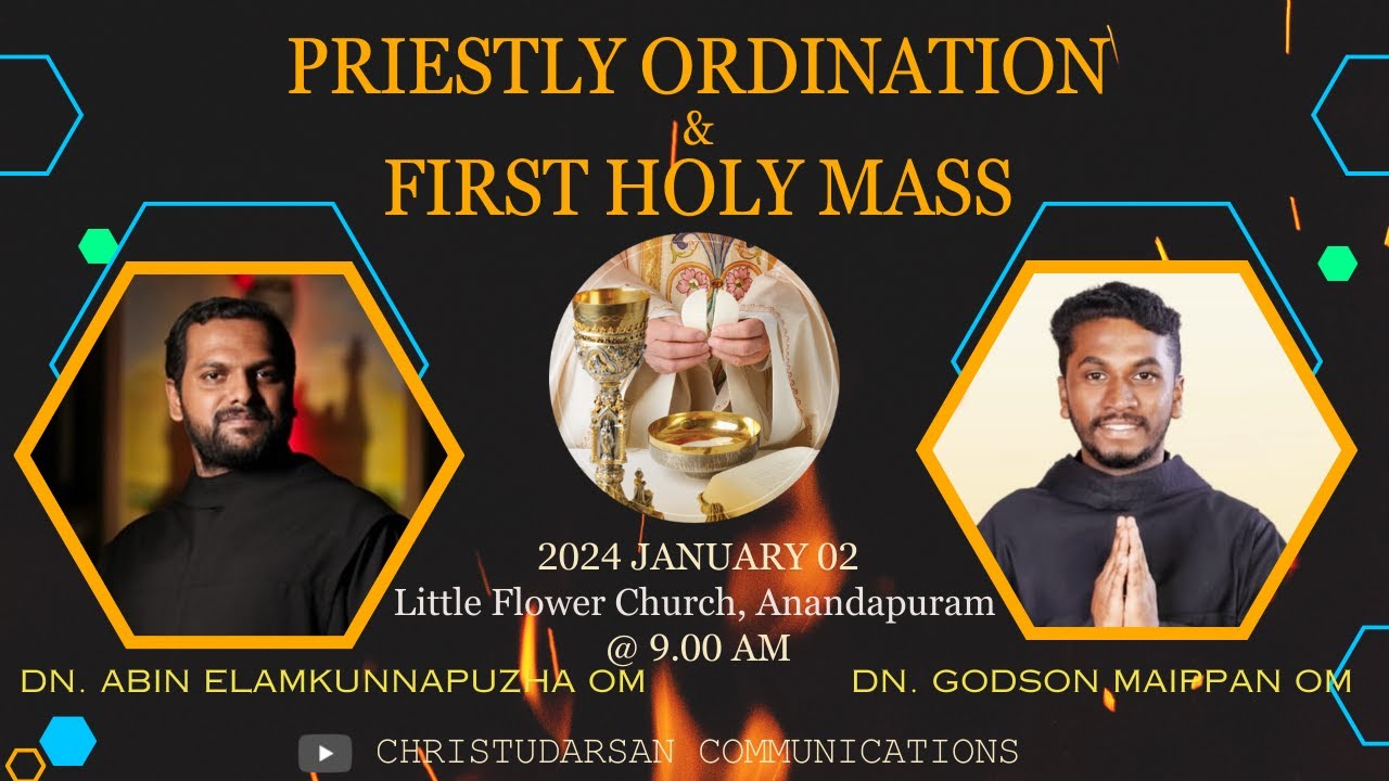 Priestly Ordination & First Holy Mass | DN ABIN & DN GODSON | Little Flower Church, Anandapuram
