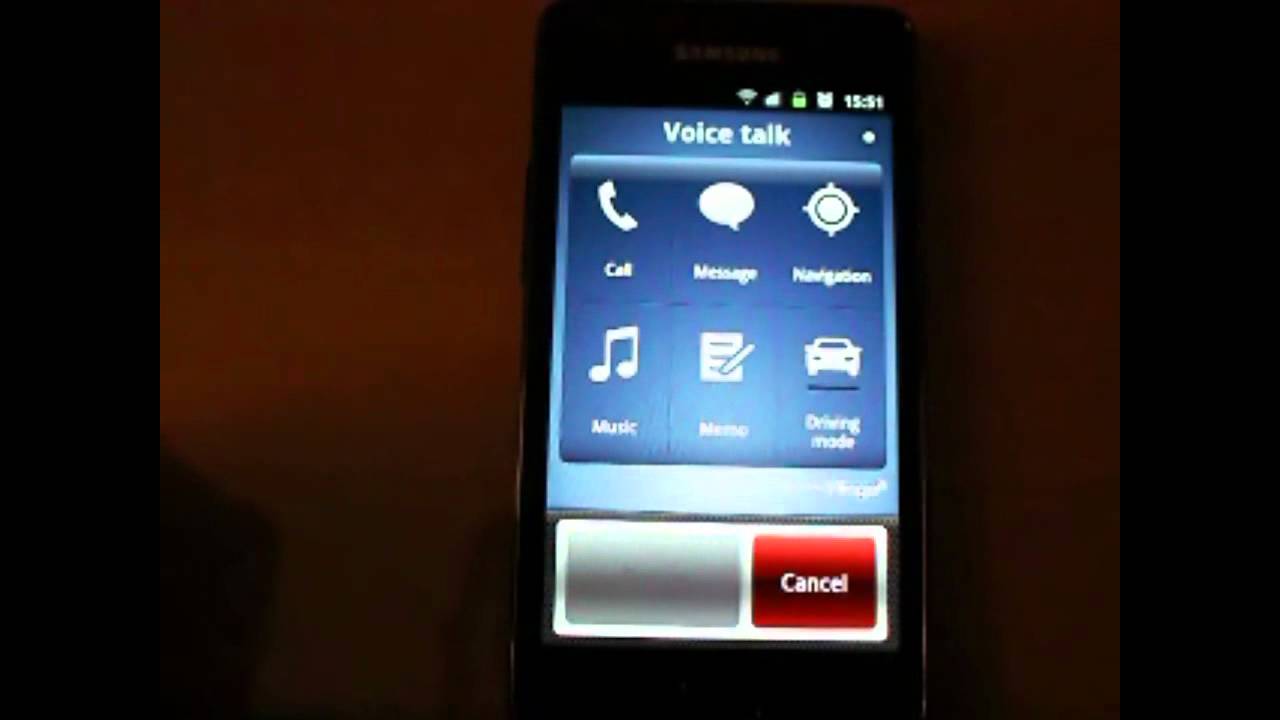Samsung Galaxy S 2 voice talk
