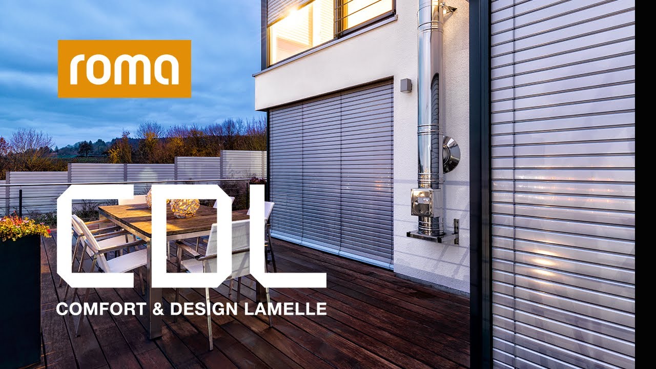 Perfekter Sichtschutz durch die Comfort & Design Lamelle für Raffstoren
